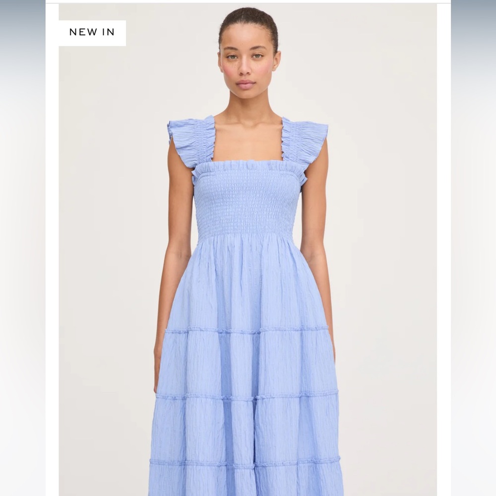 Hill House Blue Ruffle Dress
